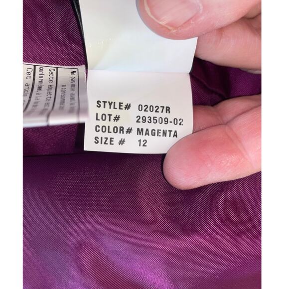 Via Spiga Magenta Wool Blend Coat - Women's Size 12 - Simply Fabulous! - Picture 13 of 15